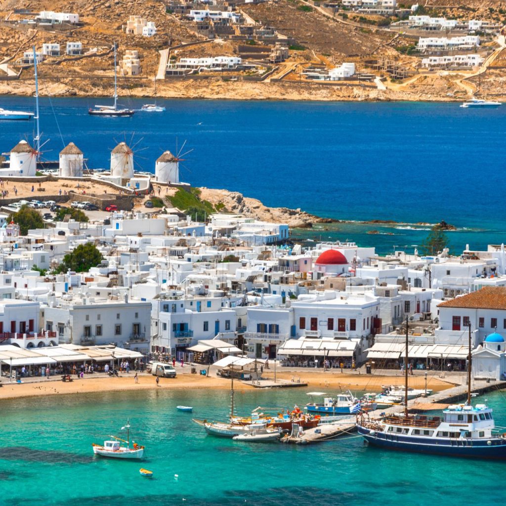 mykonos város látnivalói