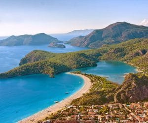 Oludeniz beach landscape, Turkey